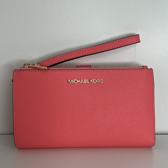 NWT Michael Kors Double Zip wristlet wallet - Picture 4 of 16